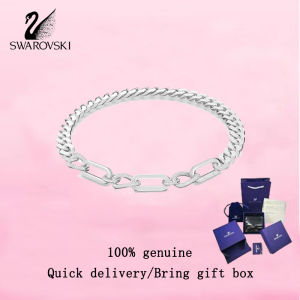 💎 Swarovski 💎 Womens fashion necklace S925 Sterling Silver Craftsmanship Mixed Links White Diamond 5639333 Dextera Necklace Valentines Day gift Birthday gift
