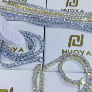 Hip-Hop 1 Row Cz Tennis Chain Necklace Cubic Zircon Iced Out 3Mm 4Mm 5Mm 6Mm 18K Rapper Necklace Drop Shipping Luxury Jewelry