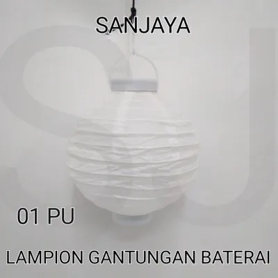[1 Pcs] Lampion Lampu Baterai / Lampion Led Warna / Lampion Pesta / Lampion Dekorasi Hari Raya / Lampion Gantungan Baterai