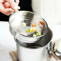 Stainless Steel Oil Filter Pot Kitchen Cooking Tool Storage Can Grease Strainer Container. 