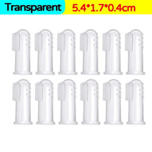 20Pcs Silicone Soft Pet Finger Cuff Toothbrushes Dog Brush Bad Breath Tartar Teeth Care Tool Cat Cleaning Scrub Silicagel Pet Supplies