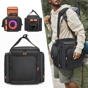Portable Speaker Protective Case for JBL Partybox Encore Essential 2 Durable Carry Bag with Handle and Cushion