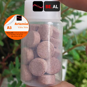 Thức ăn cho cá artemia dạng viên nén tiện lợi không làm đục bể nuôi cá bảo quản dễ dàng giàu protein