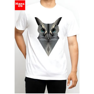 Kaos 3 Dimensi Pria Motif Animasi Owl Tshirt Dtf Oblong Katun 24s H037 By Hans & co