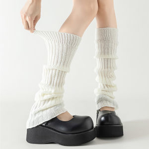 Autumn Winter Leg Warmers Womens Sweet Long Socks Wool Knitted Foot Cover Arm Warmer Y2K Crochet Boot Cuffs Loose Socks