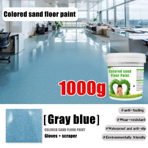 【Delivery within 24 hours】 Epoxy Colored Sand Floor Paint Colored Sand Floor Paint Colored Sand Epoxy multi-color optional waterproof 0 formaldehyde quick drying Sand Floor Paint Epoxy Colored Epoxy Colored Sand
