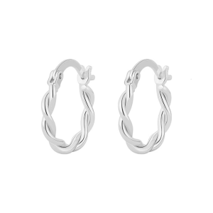 ต่างหูแหวนบิดอัลลอยเก๋ไก๋ต่างหูเกลียวบิดงดงามหรูหราเหมาะสำหรับสไตล์ประจำวันของผู้หญิง