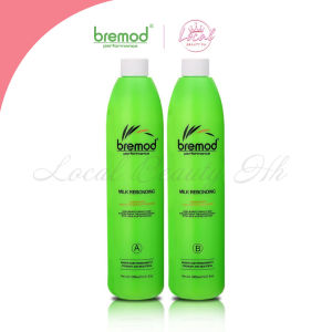NEW Bremod Hair Straightening Rebonding 1000 ml x 2 ( A and B ) Milk and Classic BR-T014