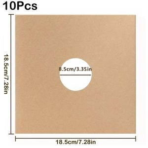WCYC 7/10/12 Inch Vinyl Record LP Jackets Kraft Paper Brown Cardboard Vinyl Record Covers  Blank Album Jackets