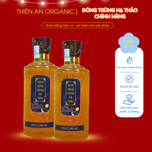 Rượu Đông Trùng Hạ Thảo Nguyên Chất 30 độ chai 650ml Thiên An Organic