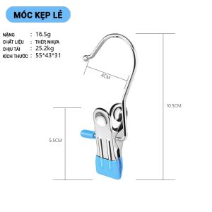 Móc Phơi Đồ 8 Nhánh Móc Kẹp lẻ Móc Phơi Bằng Gỗ Xếp Trồng Treo Đồ Đa Năng Móc Treo Đồ lót Túi Cà Vạt... Tiện Dụng