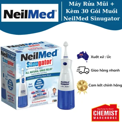 Máy Rửa Mũi Kèm 30 Gói Muối Neilmed Sinugator