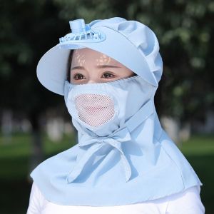 LGJGHJG Adjustable Summer Riding Sunshade Wide Brim Neck With Fan Rechargeable Uv Protection Sun Shading Cap Cooling Cap Fishing Fan Hat Sun Hat