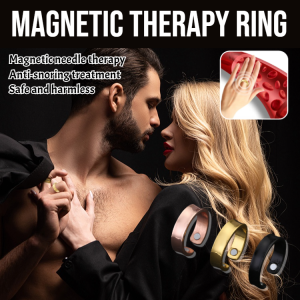 Couples Open Ring Rose Gold Metal Jewelry Magnet Open Ring Metal Ring Adjustable Magnetic Therapy Ring Health Care Rings Jewellery Gift