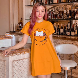 BAS18 CLOTHING - Daster Kaos Wanita Jumbo Kekinian Lucu