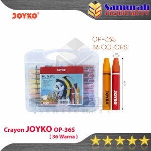 Crayon Joyko OP-36s /  Krayon Minyak isi 36 Warna / Oil Pastel OP 36S For Drawing Water Resistant - Non Toxic