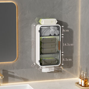 Wall-Mounted Cosmetic Storage Cabinet Bathroom Storage Box Simple Wall Mounted Skincare Products Storage Box