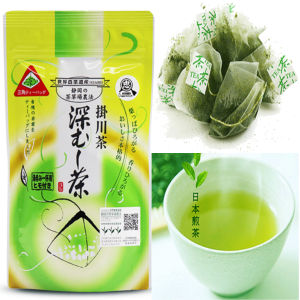 Premium Fukamushi Sencha Green Tea Bags - Japanese Deep Steam Tea (2.5g x 15 Bags) by Otsuka Green Tea Co
