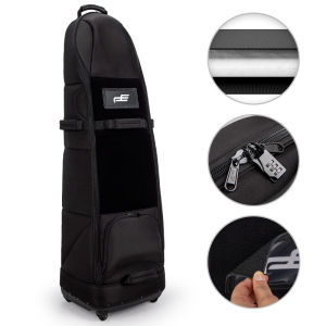 PLAYEAGLE Golf Travel Bag With Universal Wheels Golf  Travel Bag Cover For Airplane 900D Polyester Oxford Wear-Resistant Excellent Zipper Universal Size with Wheels 1pc/pack