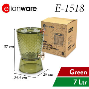 Elianware 【E-1518】 7L Crystal Water Dispenser | BPA Free Drink Dispenser with Tap & Lid | Balang Air Jamuan Raya