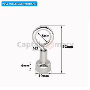 Strong Fishing Magnet (8kg/15kg) Round Salvage Magnets