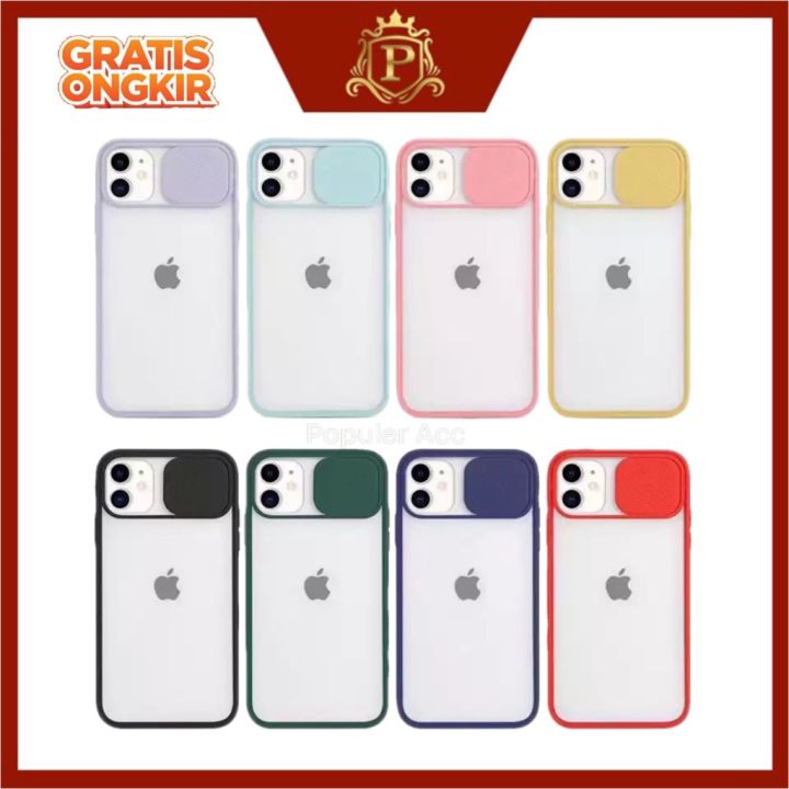 NEW Case Slide Camera IPHONE 11 pro max 12 12 pro max Macaron