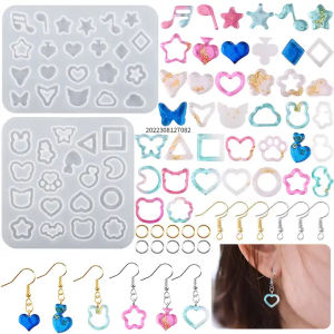 Cetakan Resin Bandul Anting Banyak Model Melodi Mixed Cetakan Gantungan Kunci Aneka Melody Bandul Anting Kalung Bahan Karet Silicone Lentur Elastis Cetakan Silikon Murah Anti Lengket