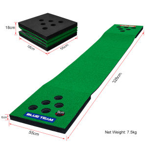 Foldable Golf Game Putting Set with 2 Putters 2 Balls & Hole Covers – Golf Putting set for Party Game Home Family TimeOffice Beach