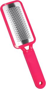 meet Foot Callus Remover – Professional Stainless Steel Foot File for Dead Skin Callus & Hard Skin Removal – Ergonomic Design for Smooth Baby-Soft Feet (Black)