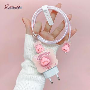 Iphone18w&20w | Pelindung Kabel Carger Pelindung Adaptor Charger Pelindung Carger Iphone Motif Cantik Lucu Bervariasi