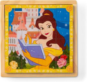 Melissa & Doug Disney Princess Wooden Cube Puzzle Blocks
