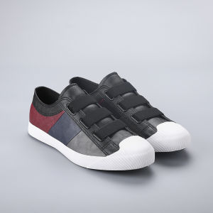 Modern Santai Kuliah Sepatu Kets Pantofel Pria Kanvas Pantofel Kerja Karet Sepatu Slip On Cowok Tanpa Tali Keren 183