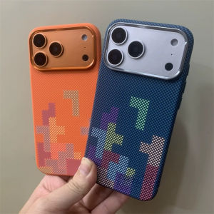 Fashion Case for Magsafe Cover for iPhone 17 16 15 Pro Max Carbon Fiber Texture Wireless Charge Armor Camera Russian Shell Coque