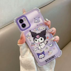 Vivo Y15s Y15A Y01 Case For Vivo Y15s Y15A Y01【Four corners are shock-proof silicone soft case cartoon cute female boy camera protection phone case cover】