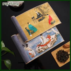 ruyifang Chinese Professional Rag Painted Thick Tea Towel Super Absorbent Tea Cleaning