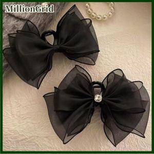 MillionGrid Retro New Large Butterfly Clouds Mesh Hair Clips Fashion Ponytail Shark Grab Clip Girls Gift Hair Accessories