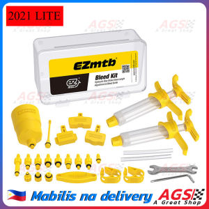 EZMTB MTB Road Bike Hydraulic Disc Brake Mineral Oil Bicycle Bleed Kit 2018LITE 2021STD Fit Shimanu Tektro Magura Car Oil Dish Oil Change Oiling Tool Bleeder Set Bike Accessories