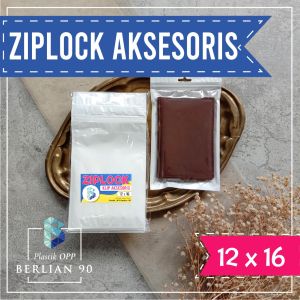 Plastik Ziplock 12x16 - Plastik Klip Aksesoris - Plastik Klip Putih ZIpper -Plastik Snack-Plastik Clip Souvenir