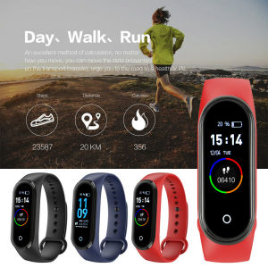 Đồng Hồ Thông Minh M4 Chính Hãng Vòng Đeo Tay Thông Minh Vòng Đeo Tay Thể Thao Thông Minh M4 Với Máy Đếm Bước Chân Máy Đếm Bước Huyết Áp Cho Nam Và Nữ
