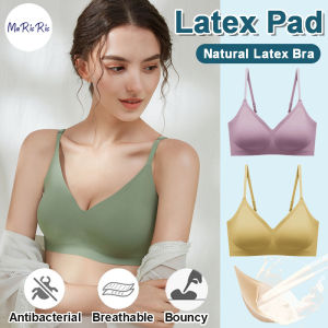 (SG InStock) MaRicRic Natural Thin Strap U Back Latex Bra. Many Design (Seamless. Strapless. Comfy. Sports) - TSB06