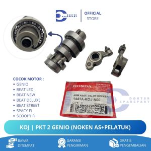 KOJ (PROMO) PAKET 2 HEMAT NOKEN AS + PLATUK GENIO / BEAT LED NEW / KEM / BATANG KEM / TEMPLAR
