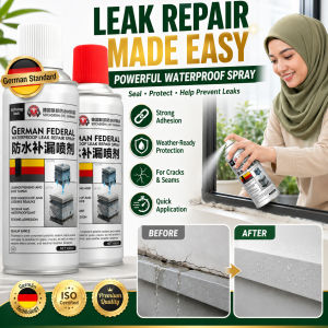 Germany Imported Powerful Waterproof Sealant Spray Leak Repair Strong Adhesive Coating Roof Wall Pipe Bathroom Balcony Crack Sealing Waterproof Home Maintenance Spray