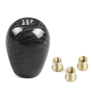 Car modification accessories: carbon fiber shift knob 5 Speed 6 Quick-shift handle duck-egg-shaped gear shift lever