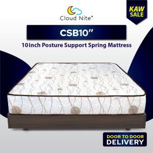 Cloud Nite Brown TEN - 10inch Posture Spring Mattress (10 Years Warranty)