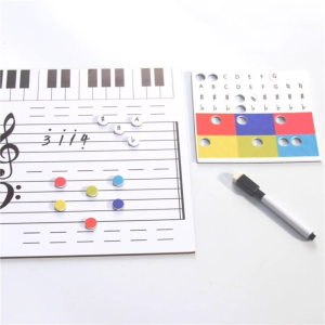 GONUUWGL Writing Music Score Whiteboard Reusable Erasable ic Music Notes Stickers Lapboard Practice Music Teaching Tool Office Supplies