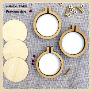 [COD] DIY Round Mini Wooden Cross Stitch Embroidery Hoop Ring Frame Machine Fixed