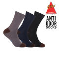 Oro Anti Odor Denim Casual Socks 3 Pairs. 