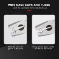 1202 PCS Wire Cage Clips and Pliers Rabbit Chicken Wire Cage Clips J Clips for Wire Cages Hog Ring Pliers Wire Cage Buckle Clips Animal Cage Snap-ring Pliers for Bird Quail Rabbit Chicken Hog Cages. 