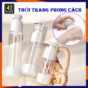Chai Hút Chân Không Chiết Mỹ Phẩm Serum 15ML 30ML 50ML - Lo Chiết Sữa Tắm Dầu Gội Mang Du Lịch Tiện Lợi / Chai Chiết Mỹ Phẩm Hút Chân Không Vòi Nhấn Tiện Dụng
