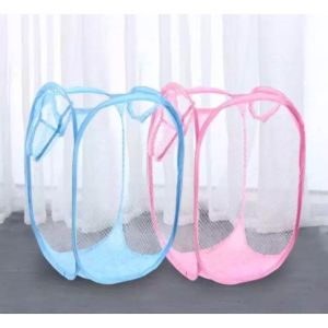 Ecoplanet Foldable Clothes Storage Baskets Mesh Washing Dirty Clothes Laundry Basket Storage bag